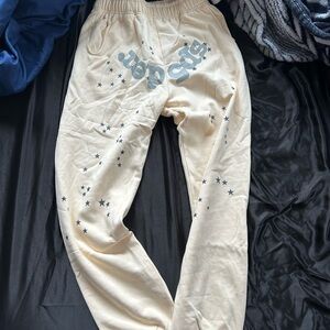 tuff authentic cream sp5der pants size medium